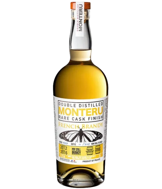 Monteru Brandy Rare Cask Finish, fles bij slijterij t Bockje in Bathmen