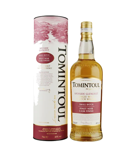Tomintoul Pinot Noir Cask Finish, fles bij slijterij t Bockje in Bathmen