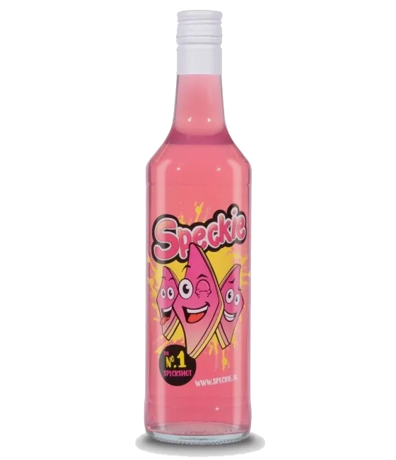 Speckie, fles bij slijterij t Bockje in Bathmen