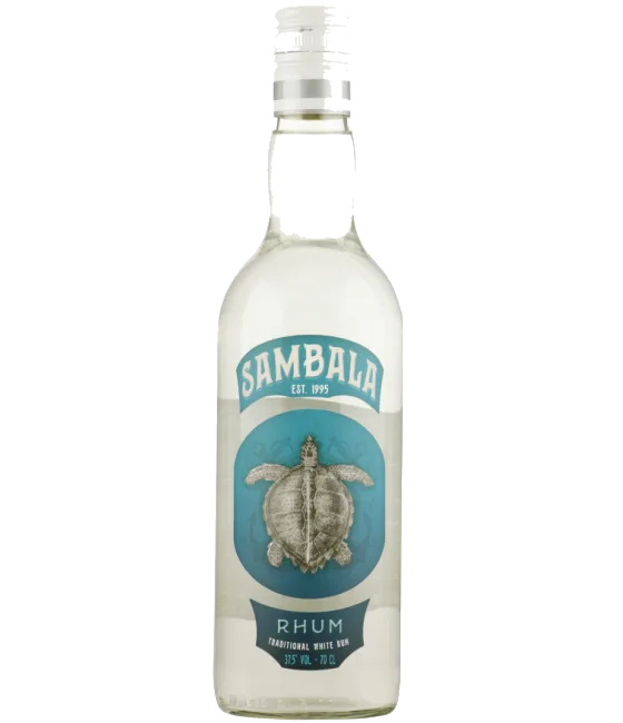 Sambala Rhum Wit, fles bij slijterij t Bockje in Bathmen