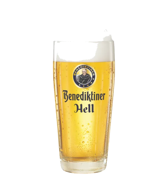 Benediktiner Hell Bierglas 25 CL, fles bij slijterij t Bockje in Bathmen