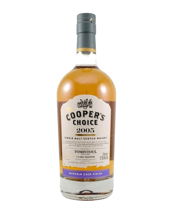Cooper’s Choice 15 Years Old Tomintoul 2005, fles bij slijterij t Bockje in Bathmen