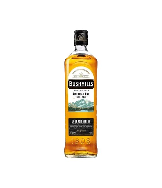 Bushmills American Oak Cask Finish, fles bij slijterij t Bockje in Bathmen