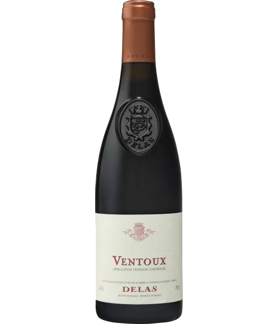 Delas Frères Ventoux, fles bij slijterij t Bockje in Bathmen