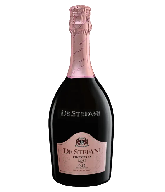 De Stefani Prosecco Rose, fles bij slijterij t Bockje in Bathmen
