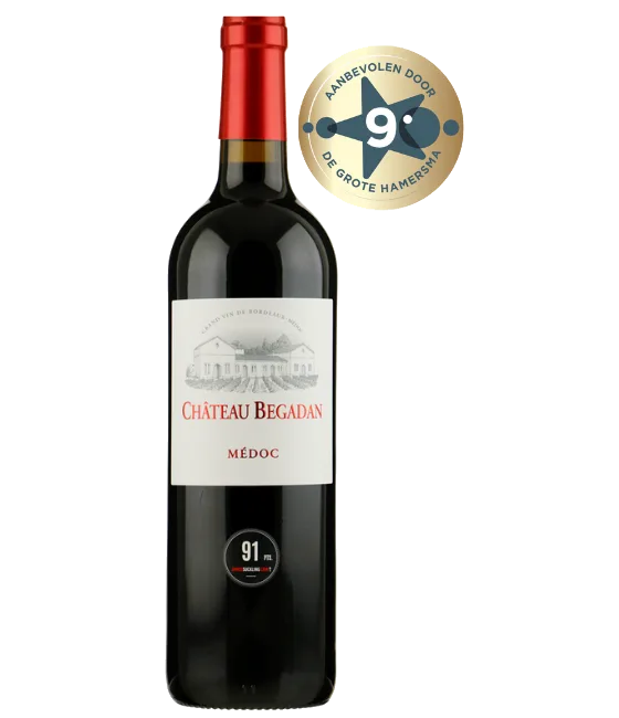 Château Bégadan Médoc, fles bij slijterij t Bockje in Bathmen