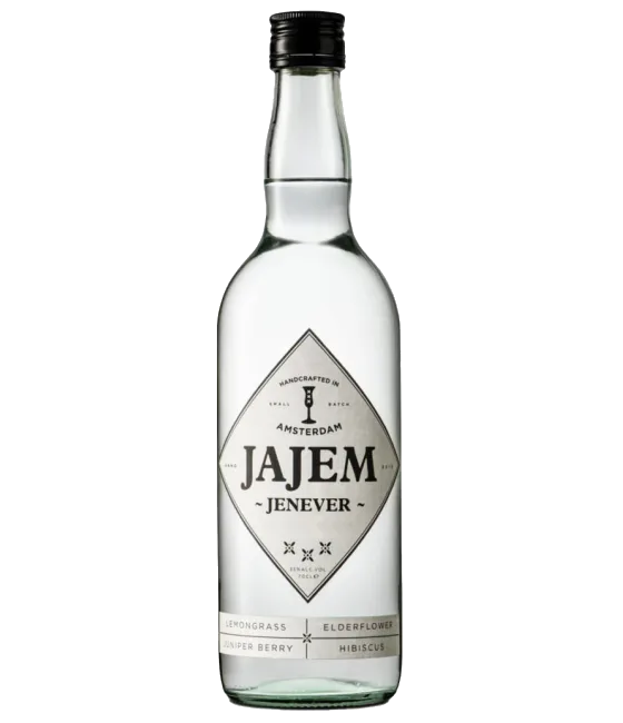 Jajem Jenever, fles bij slijterij t Bockje in Bathmen