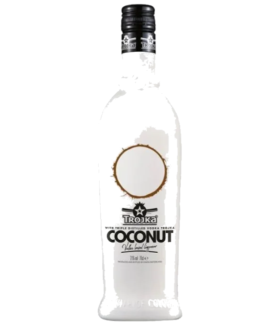 Trojka Coconut, fles bij slijterij t Bockje in Bathmen