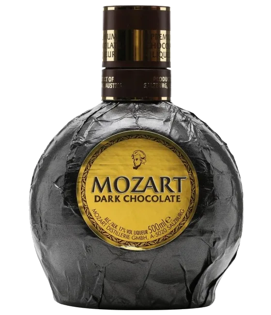 Mozart Black Chocolate, fles bij slijterij t Bockje in Bathmen