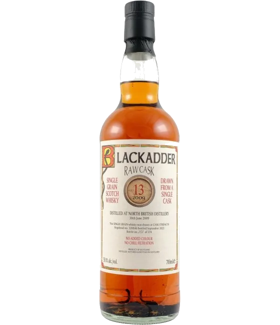 Blackadder North British 2009, fles bij slijterij t Bockje in Bathmen