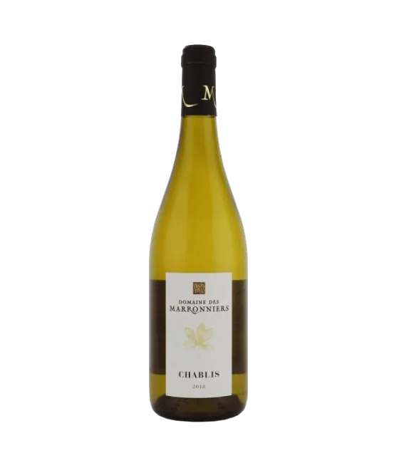 Domaine Des Marronniers Chablis, fles bij slijterij t Bockje in Bathmen