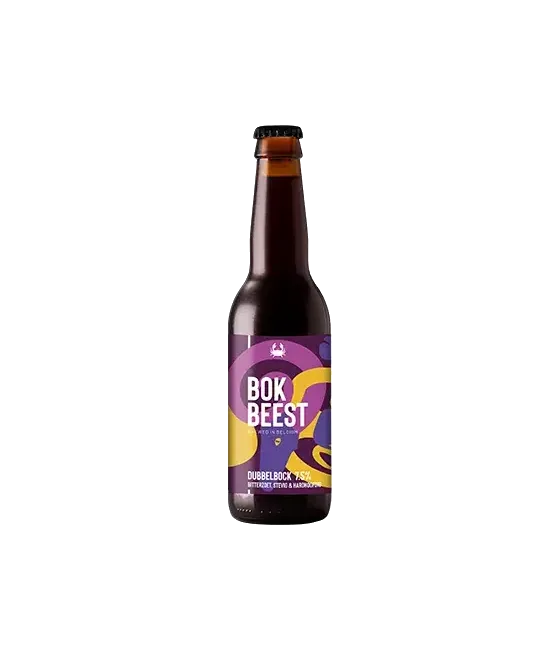 Scheldebrouwerij Bokbeest Dubbelbock, fles bij slijterij t Bockje in Bathmen