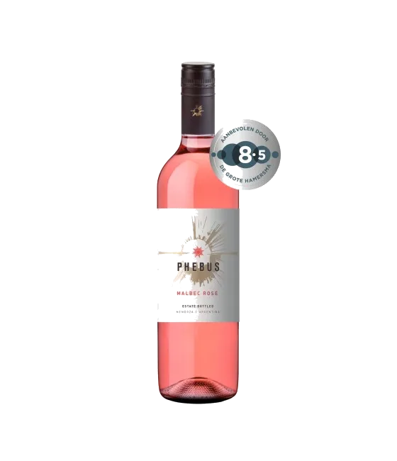 Phebus Malbec Rosé Mendoza, fles bij slijterij t Bockje in Bathmen