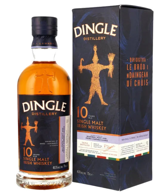 Dingle 10 Years Old Single Malt Irish Whiskey, fles bij slijterij t Bockje in Bathmen