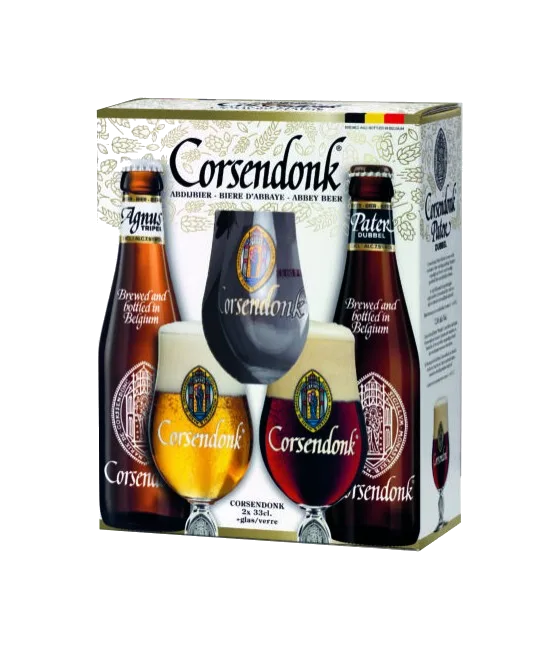 Corsendonk Proefset met Glas, fles bij slijterij t Bockje in Bathmen