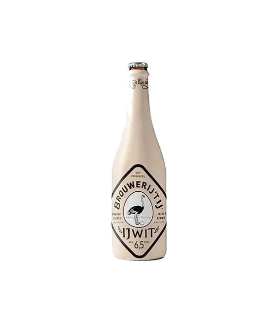 Brouwerij ’t IJ IJwit, fles bij slijterij t Bockje in Bathmen
