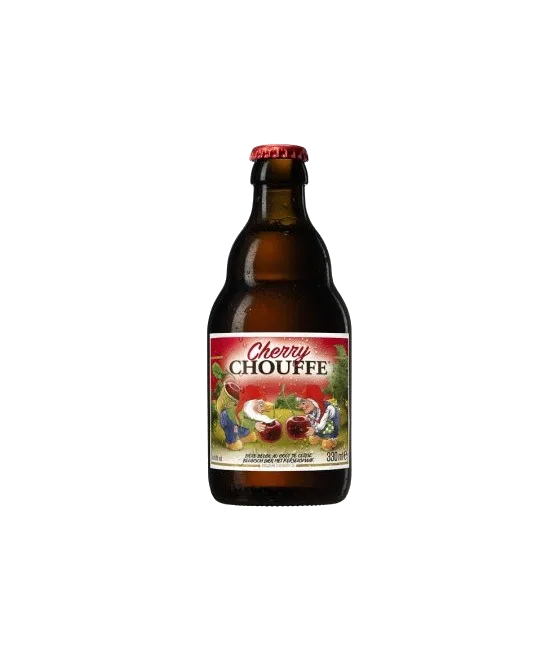 Brasserie d’Achouffe Chouffe Cherry, fles bij slijterij t Bockje in Bathmen