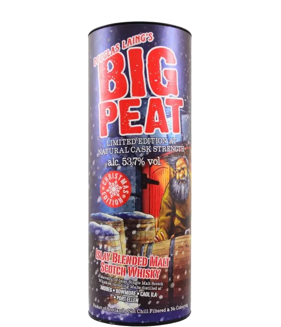 Big Peat Christmas Edition 2019 53,7%, fles bij slijterij t Bockje in Bathmen