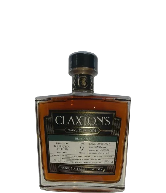 Claxton’s Warehouse No.1 Blair Athol 9 Years Old