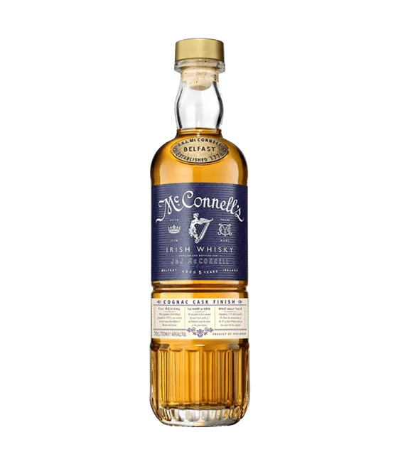 McConnell’s Irish whiskey Cognac Cask Finish, fles bij slijterij t Bockje in Bathmen