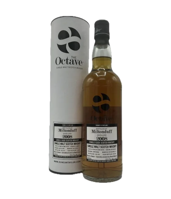Duncan Taylor Octave Miltonduff 15 Years Old René’s Choice, fles bij slijterij t Bockje in Bathmen