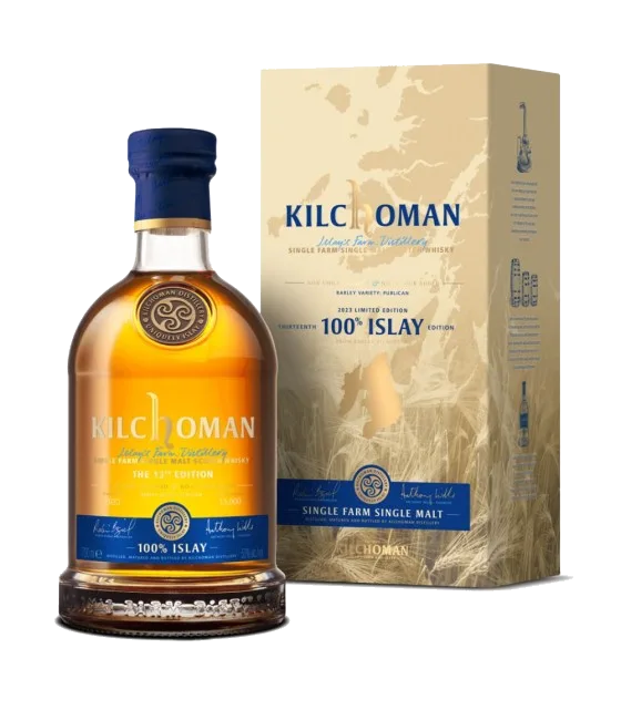 Kilchoman 100% Islay 13th Edition 2023, fles bij slijterij t Bockje in Bathmen