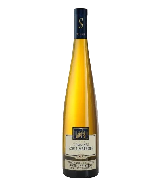 Domaines Schlumberger Cuvee Christine Gewurztraminer Vendanges Tardives, fles bij slijterij t Bockje in Bathmen