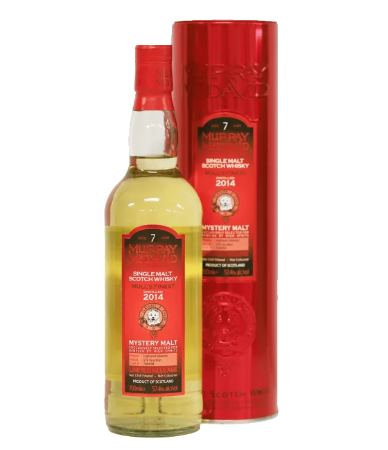 Murray McDavid Mull’s Finest 2014, fles bij slijterij t Bockje in Bathmen
