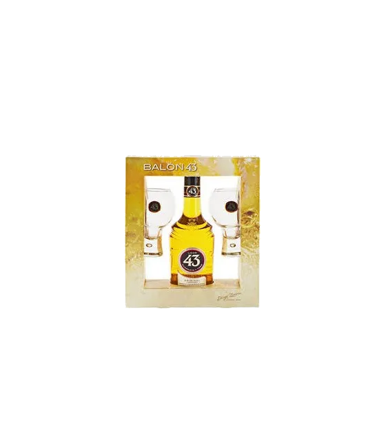 LICOR 43 Geschenk met glazen, fles bij slijterij t Bockje in Bathmen