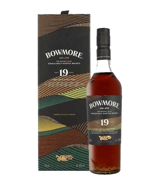 Bowmore 19Y Pinot Noir Cask Finish, fles bij slijterij t Bockje in Bathmen