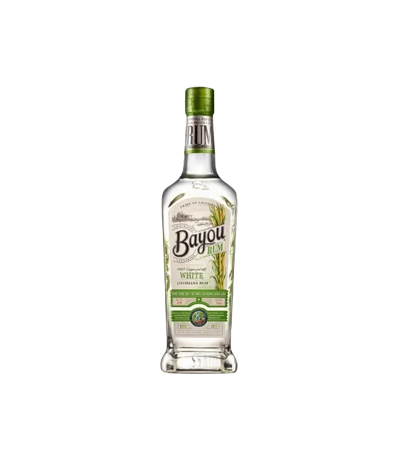 Bayou White 100% Copper Potstill Rum, fles bij slijterij t Bockje in Bathmen