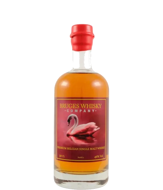 Bruges Whisky Company Premium Belgian Single Malt Whisky, fles bij slijterij t Bockje in Bathmen