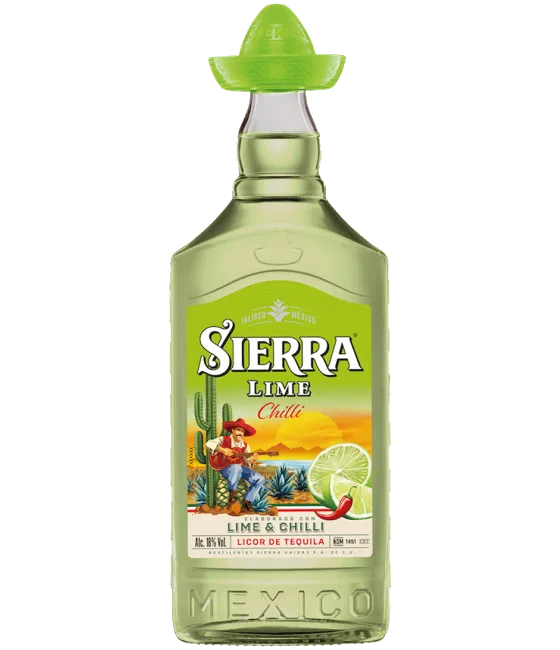 Sierra Tequila Lime, fles bij slijterij t Bockje in Bathmen