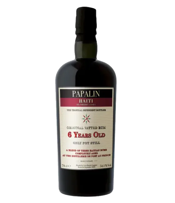 Papalin Haiti Rum 6 Years Old Sherry Casks, fles bij slijterij t Bockje in Bathmen