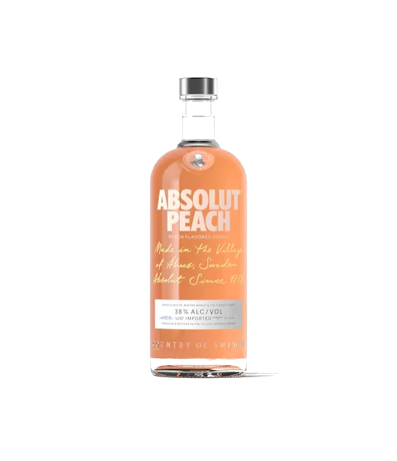 Absolut Peach, fles bij slijterij t Bockje in Bathmen