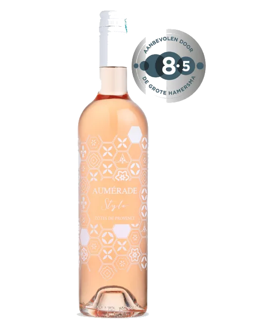 Aumérade Style Côtes de Provence Rosé, fles bij slijterij t Bockje in Bathmen