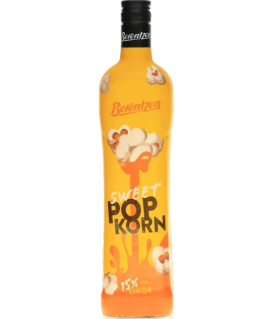 Berentzen Popkorn, fles bij slijterij t Bockje in Bathmen