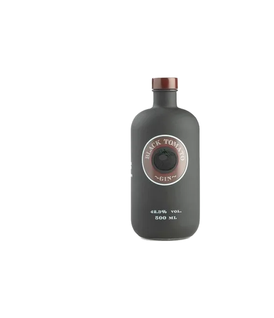 Black Tomato Gin, fles bij slijterij t Bockje in Bathmen