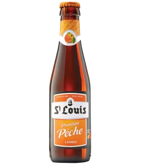 St. Louis Premium Peche, fles bij slijterij t Bockje in Bathmen