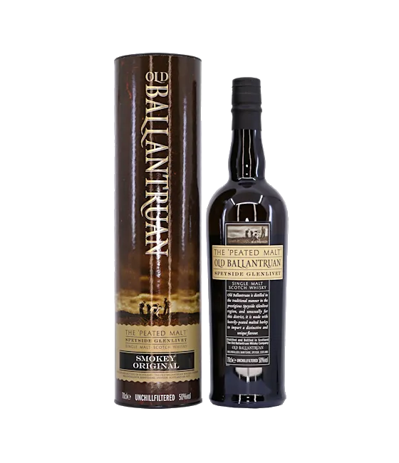 Old Ballantruan Peated Malt Speyside Glenlivet, fles bij slijterij t Bockje in Bathmen