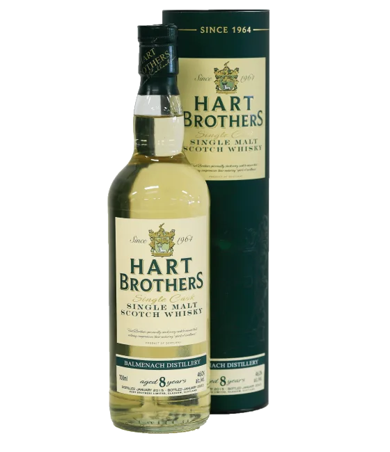 Hart Brothers Balmenach 8 Years Old 2015, fles bij slijterij t Bockje in Bathmen