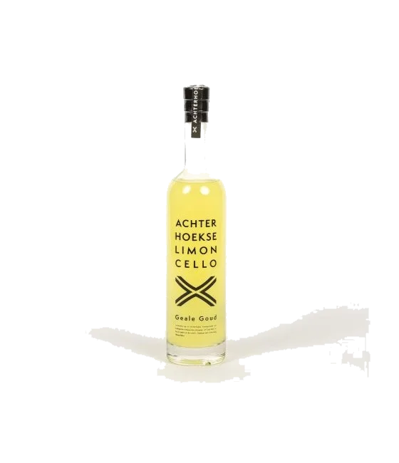 Achterhoekse Geale Goud Limoncello, fles bij slijterij t Bockje in Bathmen
