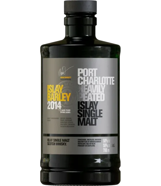 Port Charlotte Islay Barley 2014, fles bij slijterij t Bockje in Bathmen