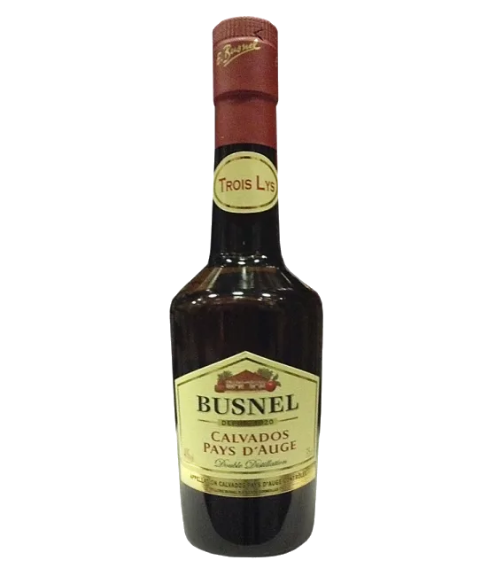 Busnel Calvados Trois Lys, fles bij slijterij t Bockje in Bathmen