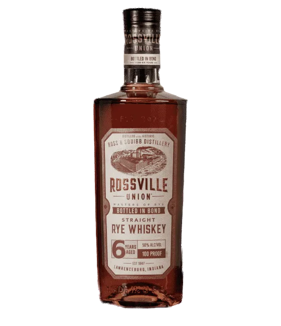 Rossville Union Bottled in Bond Rye 100 Proof, fles bij slijterij t Bockje in Bathmen