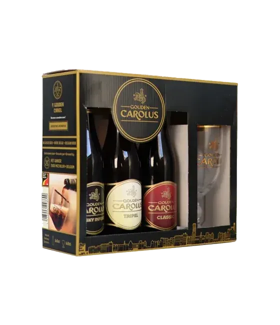 Gouden Carolus Geschenkverpakking 3x33cl + glas, fles bij slijterij t Bockje in Bathmen