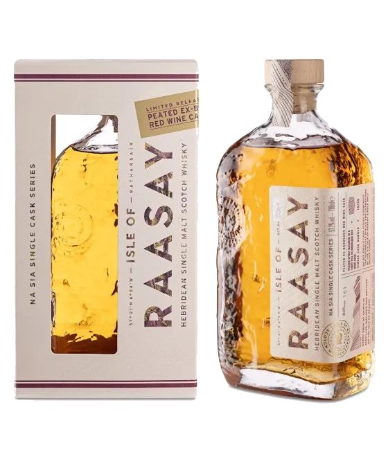 Isle of Raasay Na Sia Series Peated Red Wine, fles bij slijterij t Bockje in Bathmen