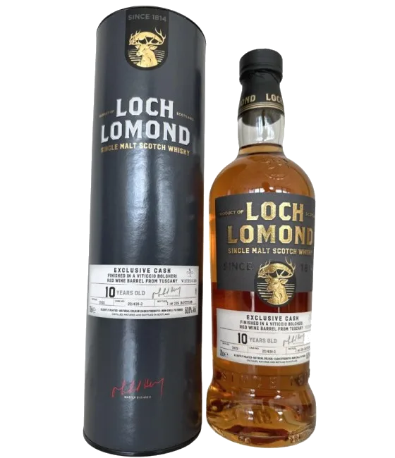 Loch Lomond Exclusive Cask 10 Years Old Viticcio Bolgheri 22/428-3, fles bij slijterij t Bockje in Bathmen