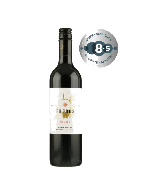 Phebus Malbec Mendoza, fles bij slijterij t Bockje in Bathmen