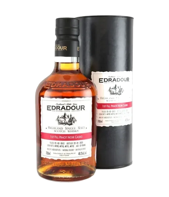 Edradour 2012 1st Fill Pinot Noir Cask, fles bij slijterij t Bockje in Bathmen
